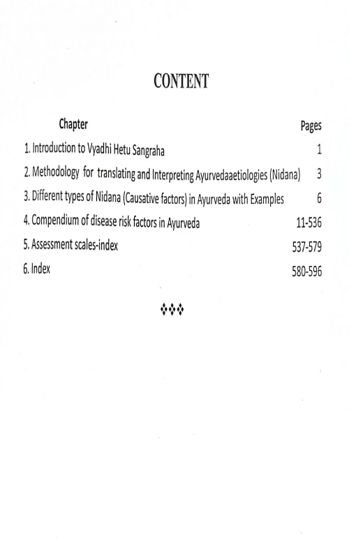 Vyadhi Hetu Sangraha